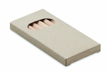 Logo trade promotional item photo of: 6 coloured pencils in box