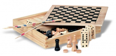 Logotrade promotional products photo of: 4 games in wooden box