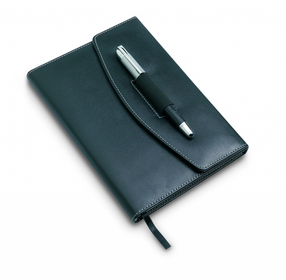 Logo trade promotional gifts picture of: A5 notebook portfolio with pen