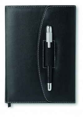 Logo trade promotional item photo of: A5 notebook portfolio with pen