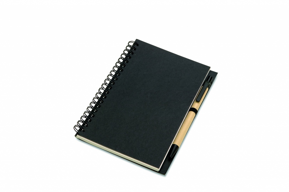 Logo trade advertising product photo of: B6 Recycled notebook with pen