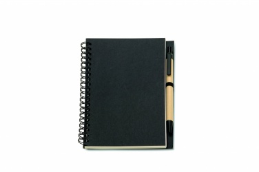 Logotrade promotional product picture of: B6 Recycled notebook with pen