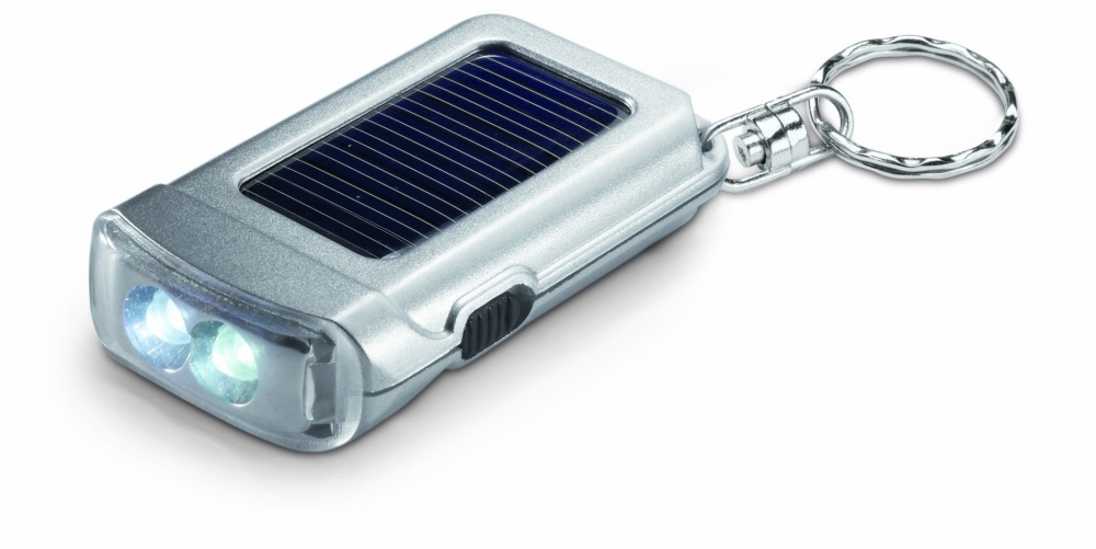 Logotrade corporate gift picture of: Solar powered torch key ring Vaasa