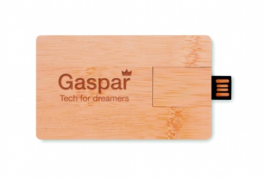 Logo trade promotional giveaway photo of: 16GB bamboo casing USB