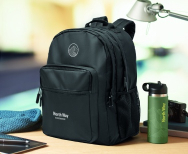 Logo trade promotional item photo of: 300D RPET laptop backpack