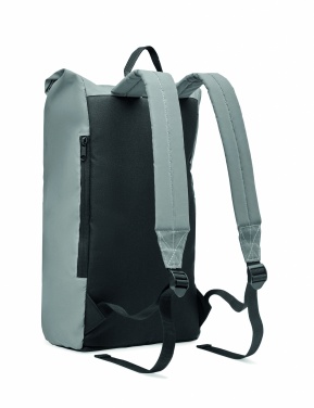Logo trade promotional giveaway photo of: Reflective Rolltop backpack