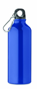 Logotrade promotional items photo of: 500 ml single-walled water bottle made of recycled aluminum with a carabiner