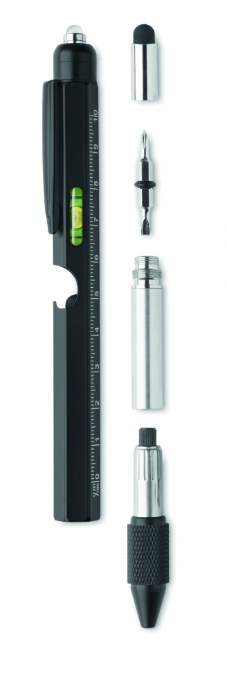 Logotrade promotional product picture of: Spirit level pen with ruler