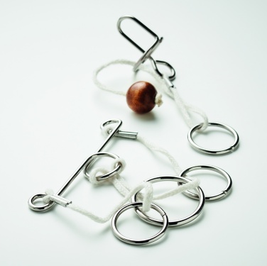 Logotrade promotional item image of: Set of 2 metal brain teasers