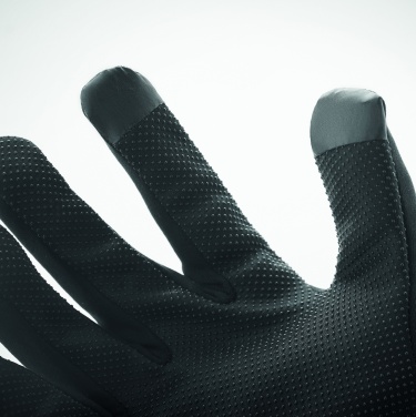 Logo trade promotional giveaways picture of: Tactile sport gloves