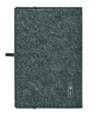 Logotrade promotional giveaway image of: A5 notebook RPET felt