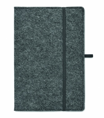 Logotrade promotional item image of: A5 notebook RPET felt