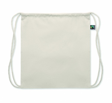 Logo trade promotional giveaways picture of: Drawstring bag Fairtrade