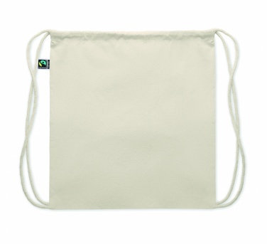Logo trade promotional giveaway photo of: Drawstring bag Fairtrade