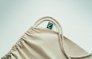 Logotrade promotional item picture of: Drawstring bag Fairtrade