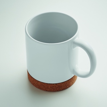 Logo trade advertising product photo of: Sublimation ceramic cork mug