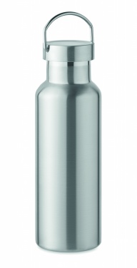 Logo trade promotional products image of: Double wall bottle 500 ml