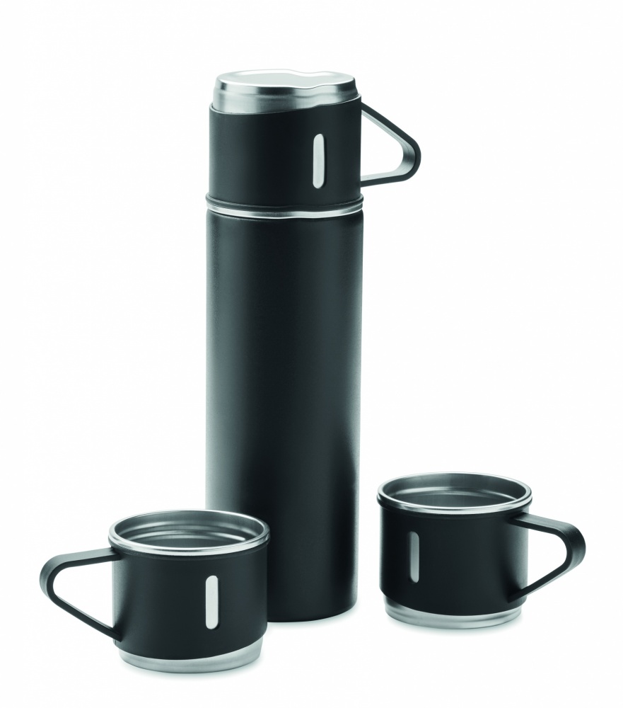 Logo trade promotional merchandise photo of: Double wall bottle and cup set