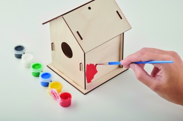 Logo trade promotional merchandise photo of: DIY wooden bird house kit