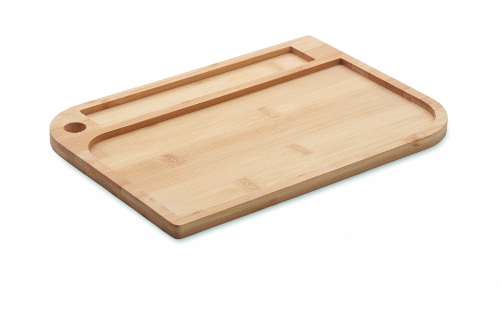 Logo trade promotional products image of: Meal plate in bamboo