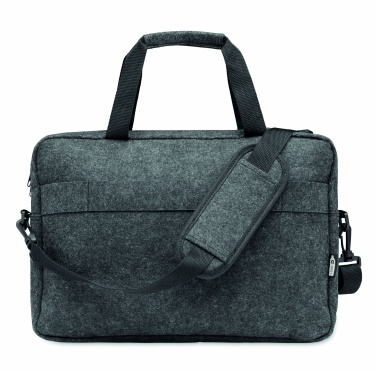 Logotrade promotional merchandise photo of: 15 inch RPET felt laptop bag