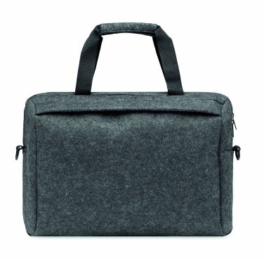 Logo trade promotional giveaways image of: 15 inch RPET felt laptop bag