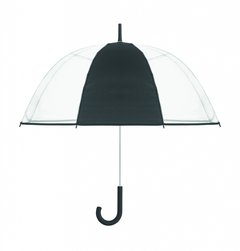Logo trade promotional giveaway photo of: Transparent 23 inch manual open umbrella