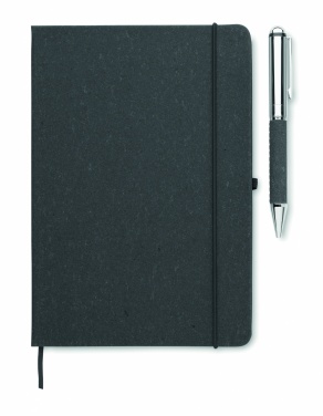 Logo trade corporate gift photo of: Recycled leather notebook set