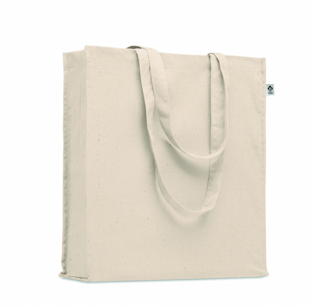 Logo trade promotional merchandise image of: Organic cotton shopping bag