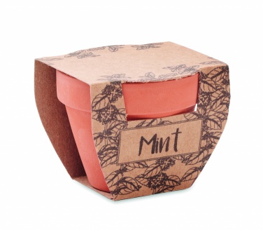 Logotrade corporate gifts photo of: Terracotta pot mint seeds
