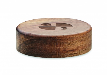 Logotrade promotional merchandise photo of: Wireless charger in acacia 15W