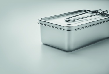 Logo trade promotional giveaways picture of: Stainless steel lunch box