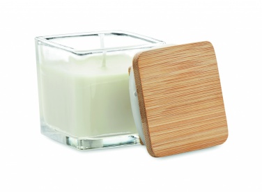 Logo trade promotional item photo of: Squared fragranced candle 50gr