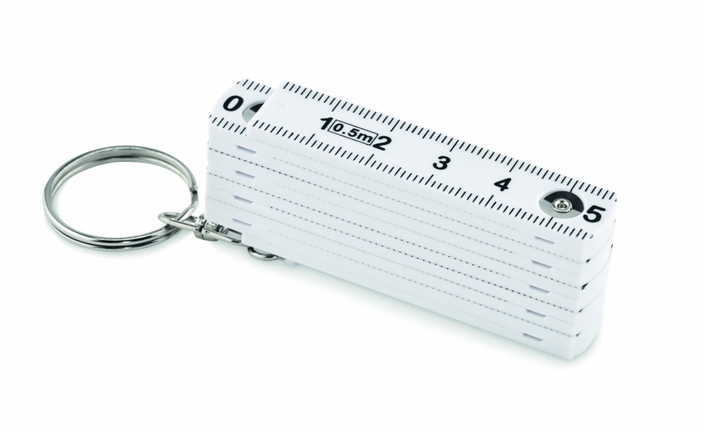 Logotrade promotional gift picture of: Carpenters ruler key ring 50cm Kotka