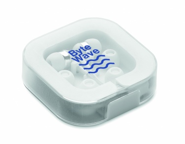 Logo trade advertising product photo of: Ear phones with silicone covers