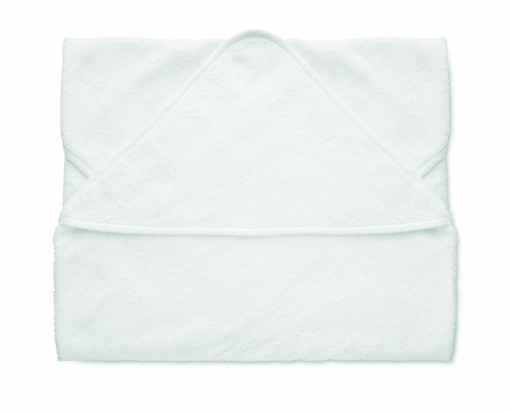 Logo trade business gift photo of: Cotton hooded baby towel