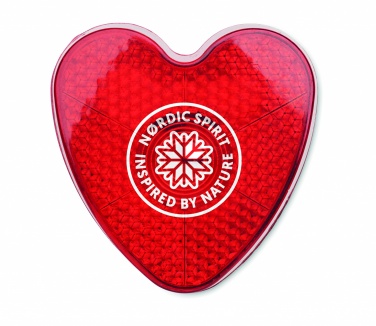 Logo trade promotional item photo of: Heart shaped reflector light