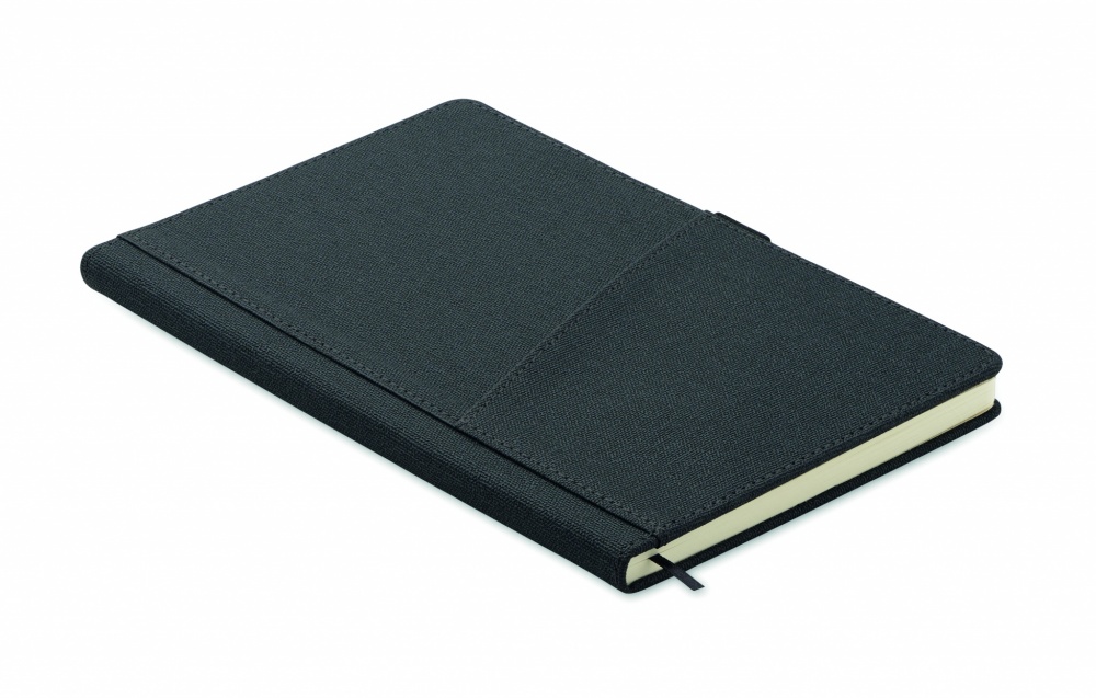 Logo trade promotional products picture of: A5 notebook PU front pocket