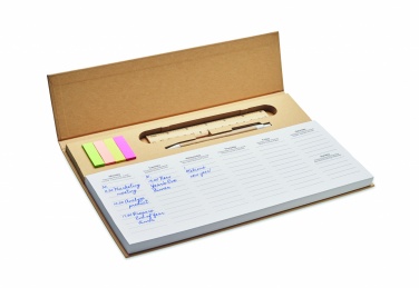 Logotrade promotional item picture of: Weekly desktop planner