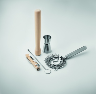Logotrade promotional gift image of: 5 piece cocktail kit in pouch.