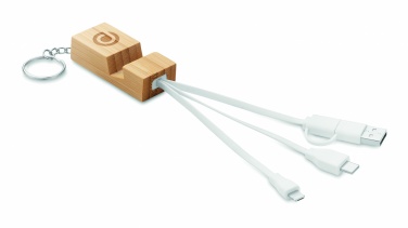 Logotrade promotional gifts photo of: Bamboo key ring and stand Salo