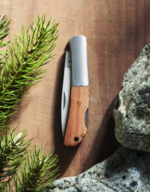 Logotrade promotional gift picture of: Foldable knife in acacia wood