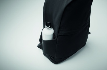 Logotrade corporate gift image of: A 15-inch laptop backpack made of recycled pre-consumer cotton and recycled polyester with customizable printing.