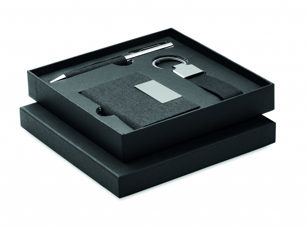 Logo trade corporate gift photo of: 3-piece gift set in a gift box with customizable printing