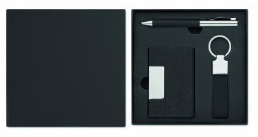 Logo trade promotional merchandise image of: 3-piece gift set in a gift box with customizable printing