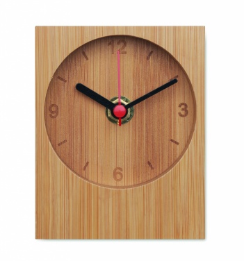 Logotrade promotional gift picture of: Bamboo table clock