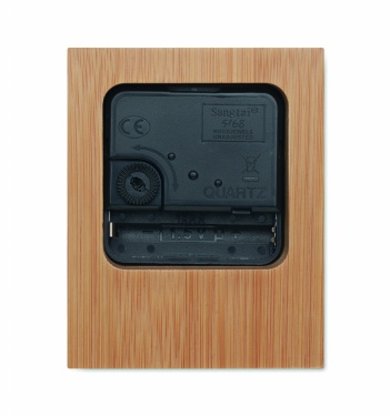 Logotrade promotional gift image of: Bamboo table clock