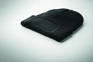 Logo trade advertising products picture of: Unisex beanie RPET polyester