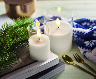 Logotrade promotional gifts photo of: LED wax candle in glass holder