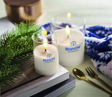 Logotrade corporate gift picture of: LED wax candle in glass holder
